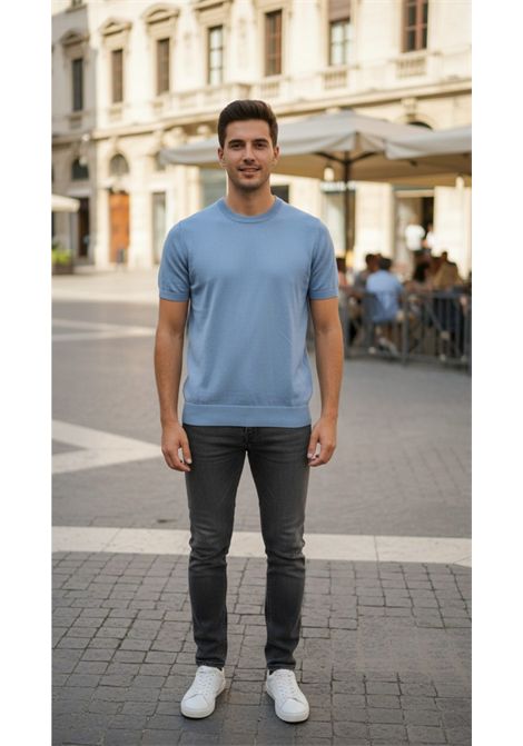 maglia Girocollo classico con bordi a costine. OUTFIT | Maglie | OUMC0009 LY00147007